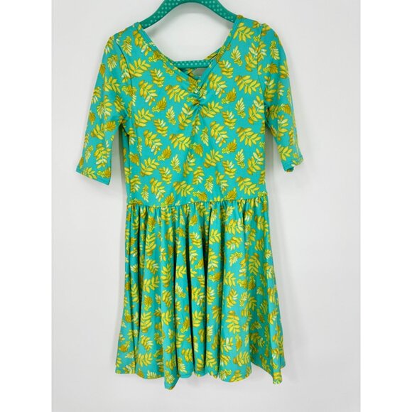 Dotdotsmile Girls Size 5/6 Dress Green with Yellow Floral Print New with Tags - Picture 1 of 5